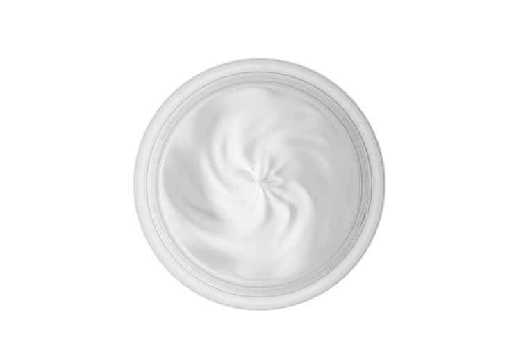 PSD primo piano del contenitore di crema di bellezza sfondo trasparente