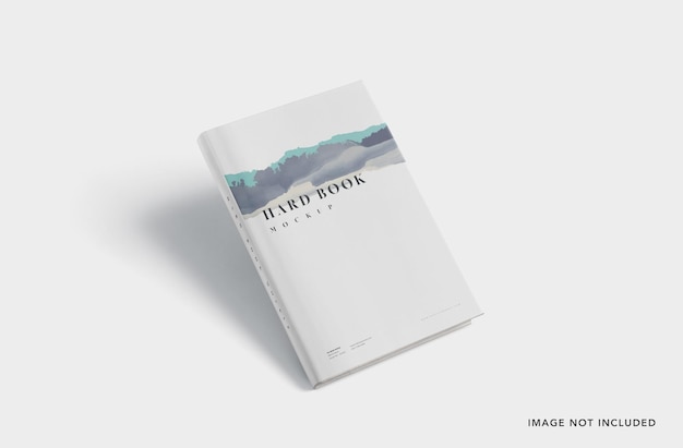Primo piano Scatto del mockup del libro con copertina rigida