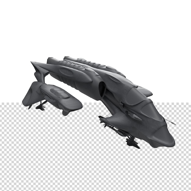 primo piano su aereo militare 3d isolato premium psd