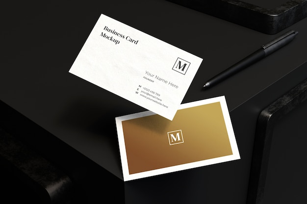 Primo piano su Business Card Mockup