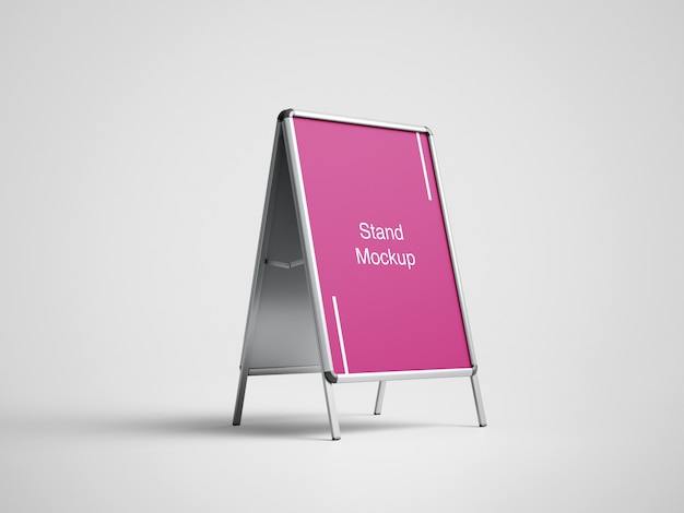 Primo piano sul poster stand mockup