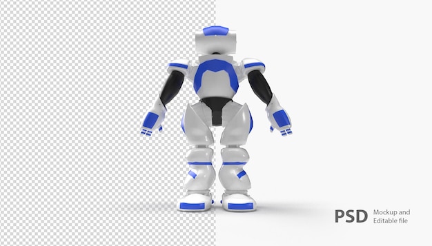 primo piano sul rendering del robot