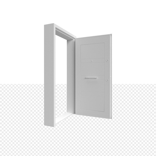 Primo piano sulla porta isolata