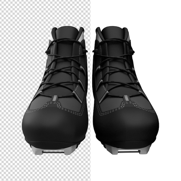 PSD primo piano sulle scarpe 3d isolato premium ps
