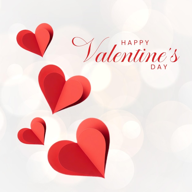 Print di design di carte di carta per il giorno di San Valentino