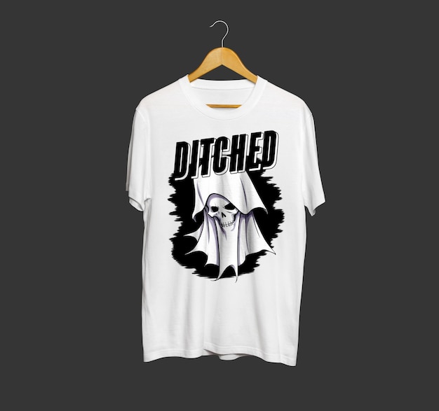 Print-on-Demand-T-Shirt mit bearbeitbaren Grafikdesigns und einem vorbereiteten Mockup ist nicht enthalten