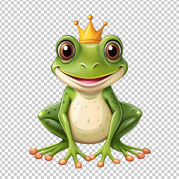 Prinzessin frosch steht