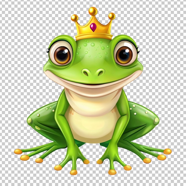 Prinzessin frosch steht