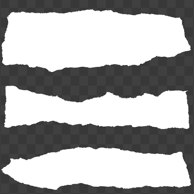 Une prise de vue rapprochée de morceaux de papier blanc déchirés sur un fond sombre