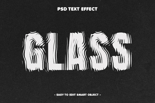 Prism Glas Verzerrung Text-Effekt
