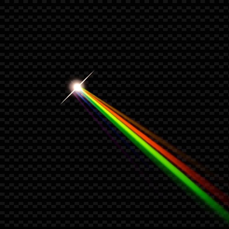 PSD prismatic spectrum refracts vibrantly blending all colors of the y2k neon inspired light texturer