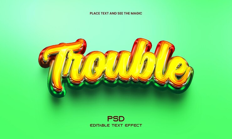 Problema effetto testo modificabile 3D