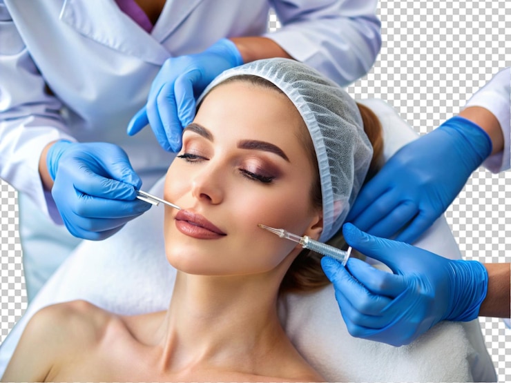 PSD procedimiento de inyección de botox