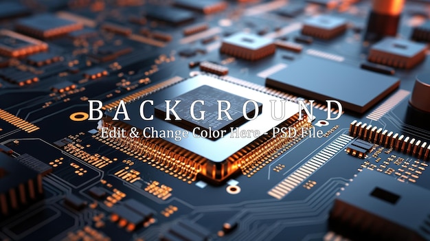 Procesadores centrales de computadoras Concepto de CPU Chip digital de placa base