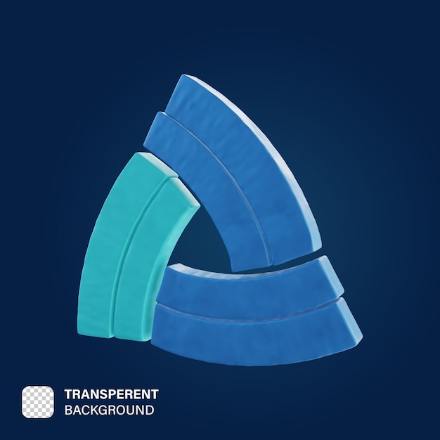 PSD procesamiento de icono 3d de clay bionics