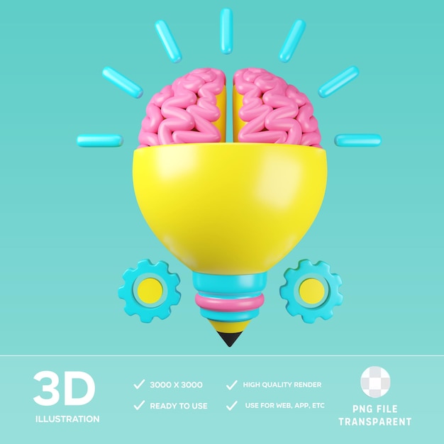 Processo criativo PSD Ilustração 3D