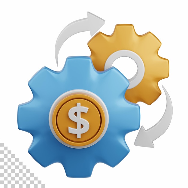 processus de paiement de rendu 3d isolé utile pour l'argent de paiement et l'élément de conception de transaction