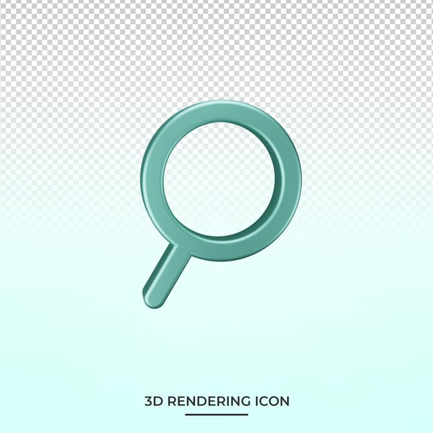 PSD procurar ícone de renderização 3d