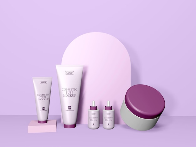 Prodotto cosmetico Packaging Mockup