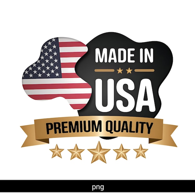 Prodotto negli Stati Uniti Premium Quality Badge