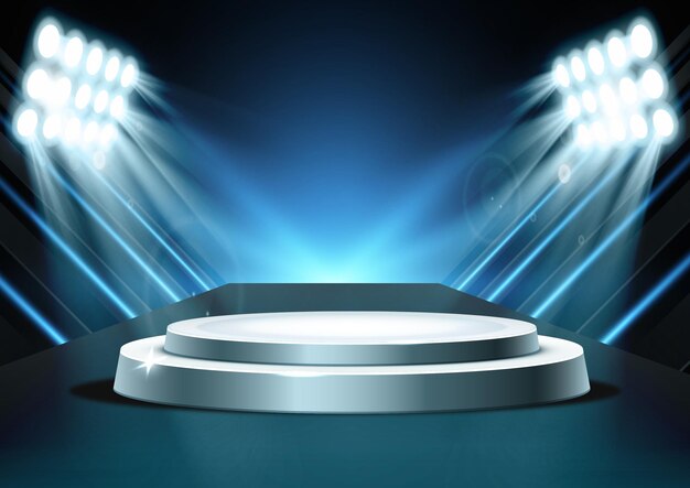 Prodotto psd display 3d podio sfondo