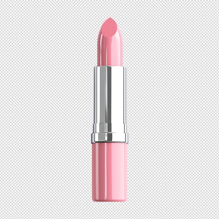 PSD producto de belleza de lápiz labial rosado