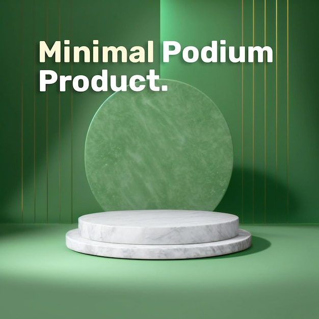 Producto de exhibición cosmética, soporte de podio de mármol, escena de podio de lujo para exhibición de productos, representación 3d