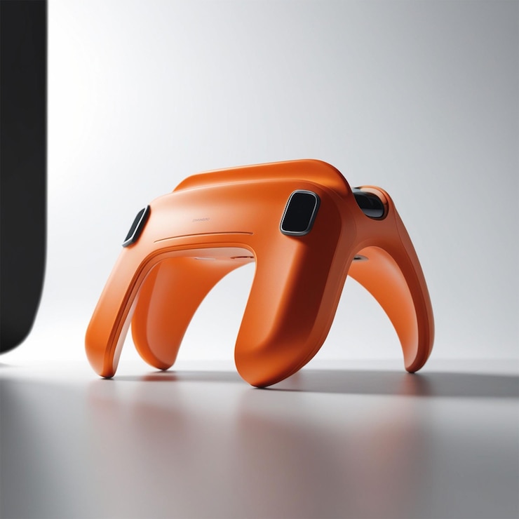 PSD producto naranja en el estudio