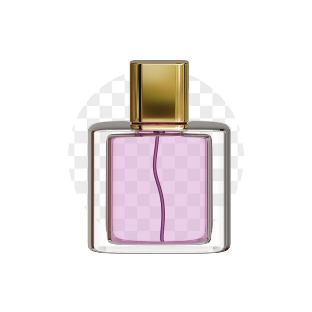 PSD producto de perfume en 3d