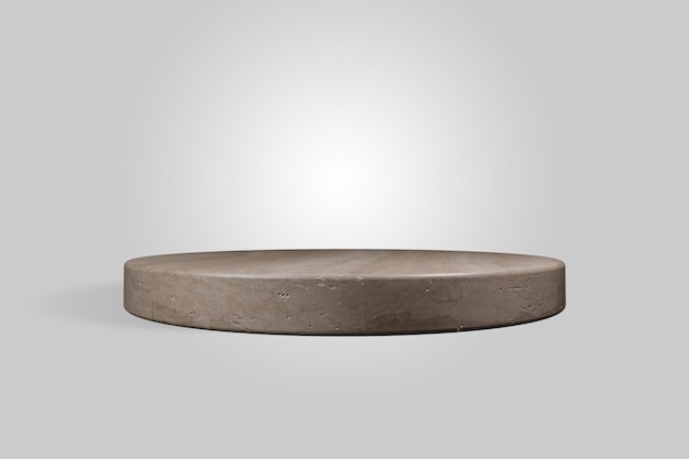 Producto de podio marrón PSD con fondo transparente