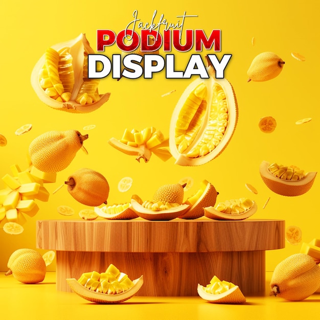 PSD produit de jackfruit afficher le fond