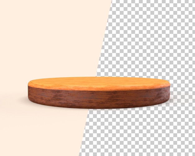 Produktphase Holzpodeste 3D-Rendering