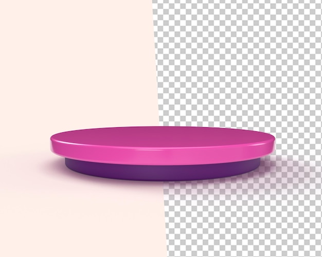 PSD produto de palco poduim 3d mesa rosa