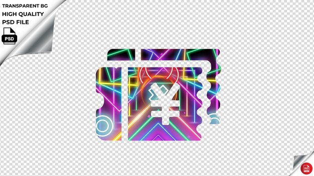 PSD produto de resgate de pontos cyberpunk neon psd transparente