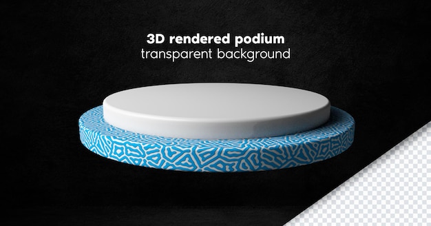 produto pódio orgânico e textura de pedra branca 3D renderizado fundo transparente de alta resolução