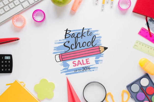 Produtos coloridos para o regresso à escola