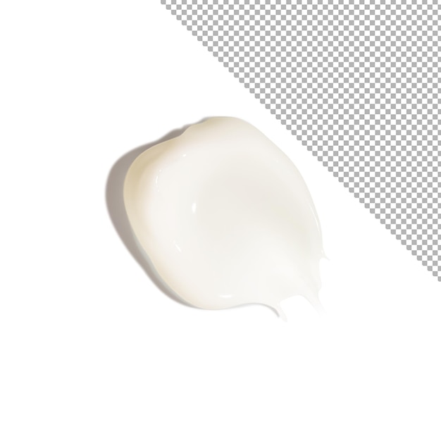 PSD produtos de creme para cuidados com a pele colocados em um fundo branco