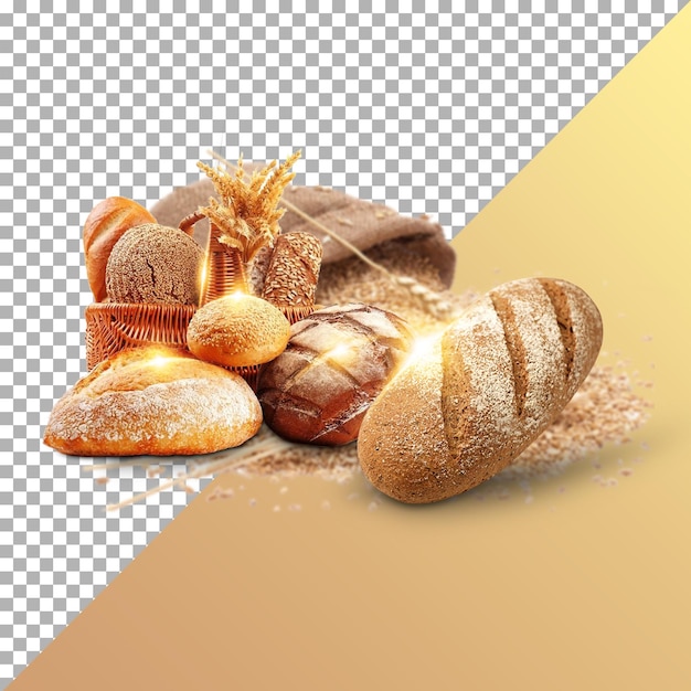 produtos de padaria vector
