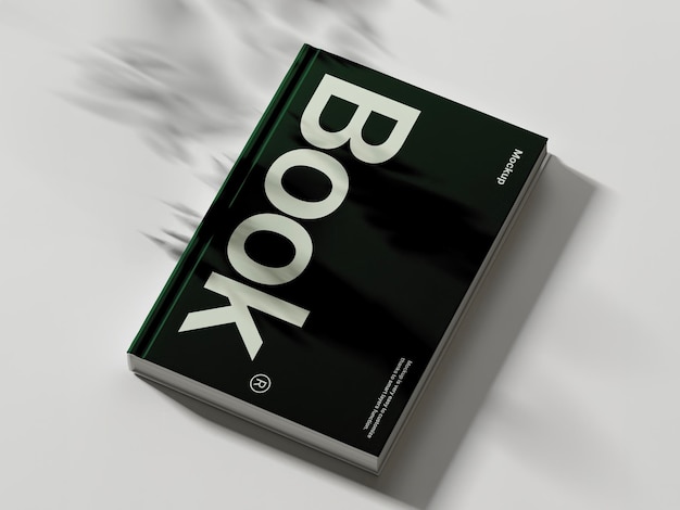 Professional Book Cover Mockup with Shadow Effect