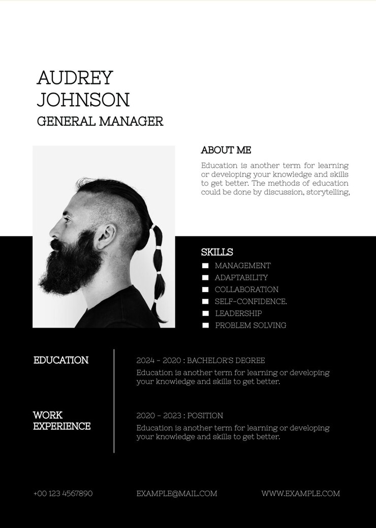PSD professional resume editable template downloadable psd curriculum vitae