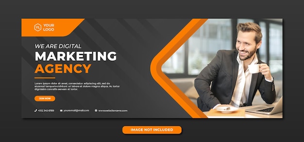 Professionelle Banner-Vorlage der Agentur für digitales Marketing