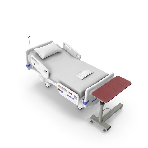 Professionelle medizinische Bett-PSD-Dateien für Gesundheitspräsentationen, Krankenhauswerbung und medizinische Kampagnen