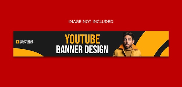 Professionelle Premium-PSD-Vorlage für YouTube-Banner-Cover für soziale Medien