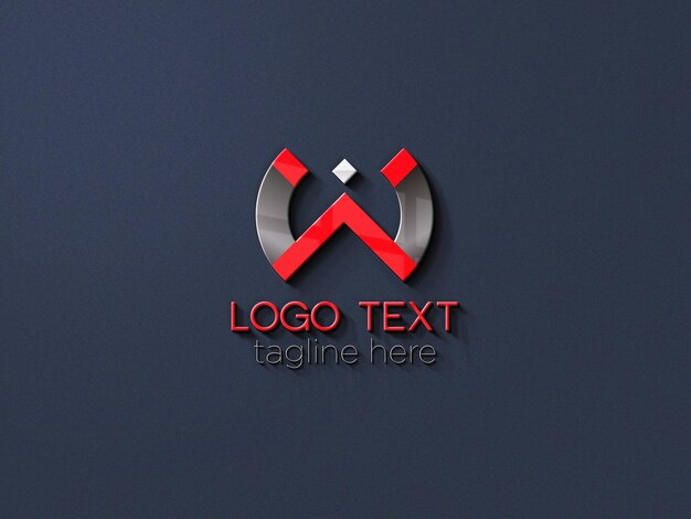 Professionelles 3D-Logo-Mockup für beeindruckendes Branding und visuelle Präsentation
