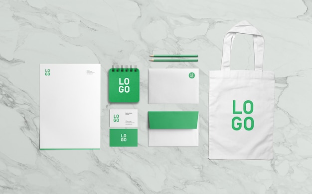 PSD professionelles branding-business-briefpapier-mockup