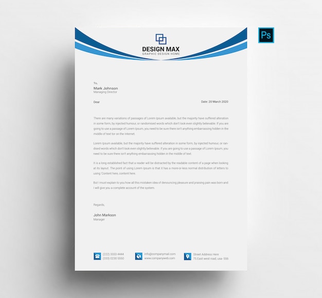 Professionelles Briefkopfdesign