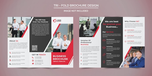 Professionelles business-trifold-broschürendesign