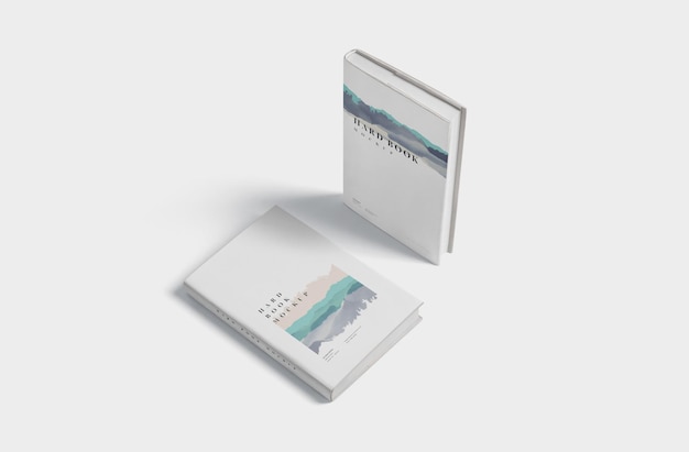 PSD professionelles hardcover-branding-mockup