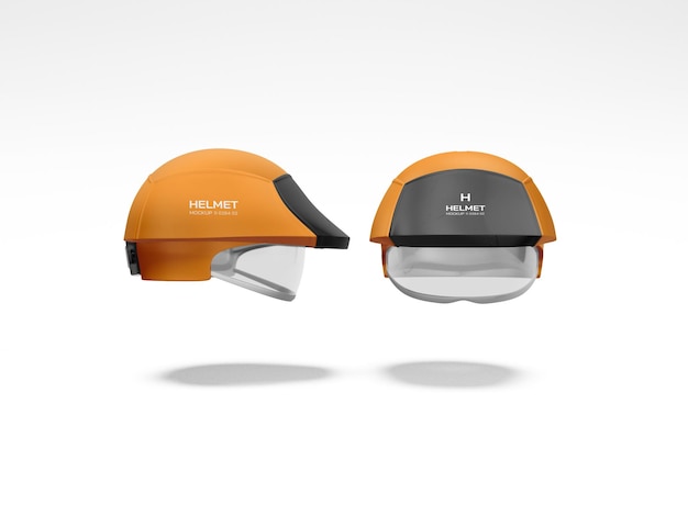 Professionelles Mountainbike-Helm-Branding-Mockup