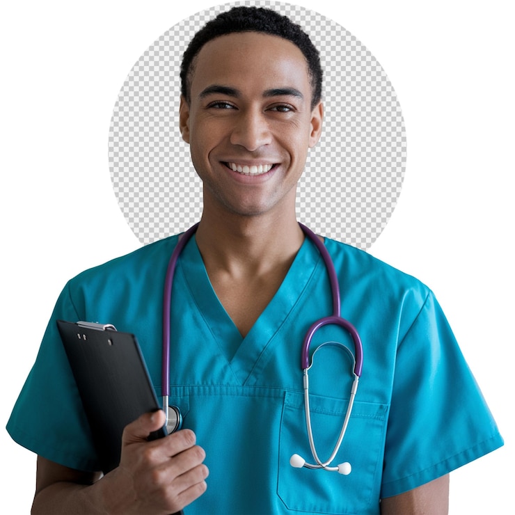 PSD un professionnel de la santé confiant un médecin de confiance